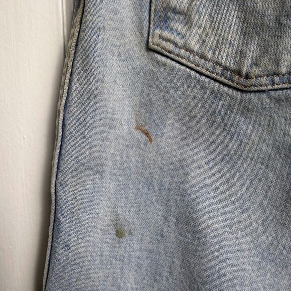 Wrangler Jeans Mens 36x32 Blue Denim Zip Fly Straight Cut 100% Cotton *Stains - Picture 9 of 9